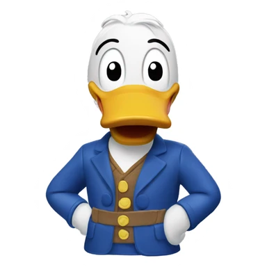 Donald Duck nuimos  sticker