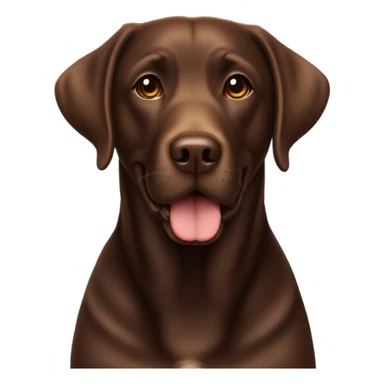 chocolate labrador  sticker
