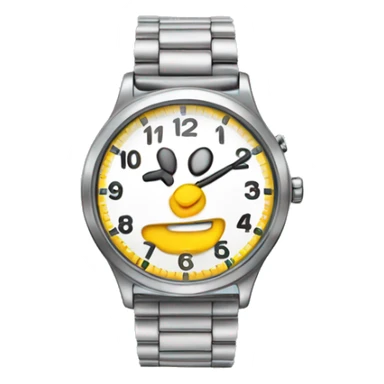 tapping wrist watch because waiting for a while sticker