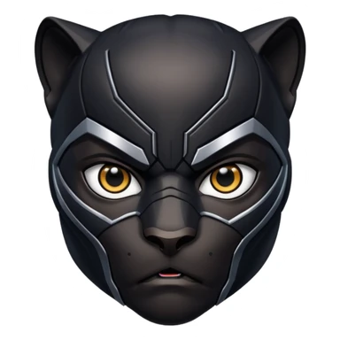 black panther superhero face sticker