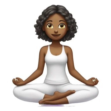 girl in butterfly yoga pose sticker