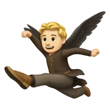 iroman volando sticker