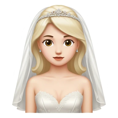 Me in a wedding dress sticker
