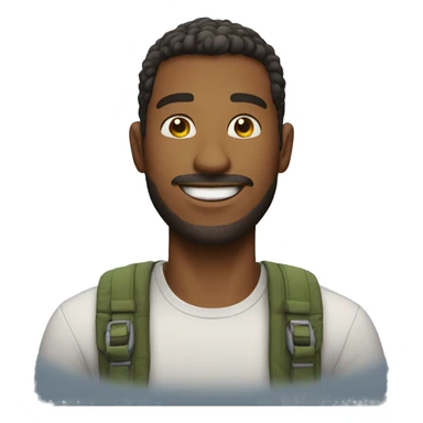 Homem sorrindo sticker