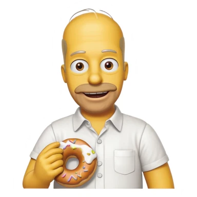Homer simspson sticker
