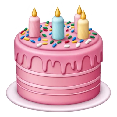 make a pink cake sticker