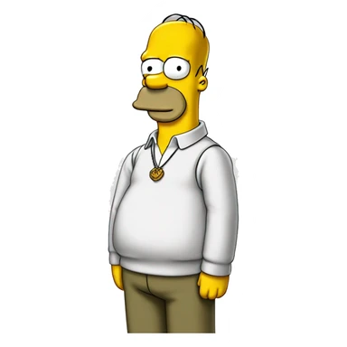 Homer Simpson of the Simpsons sticker