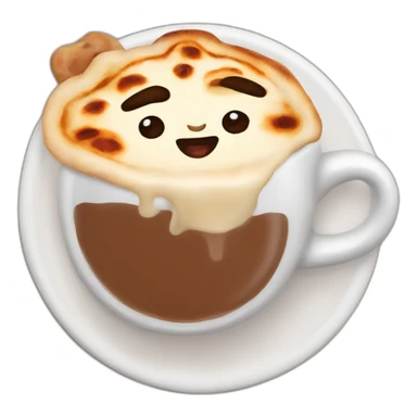 Pupusa and hot chocolate sticker