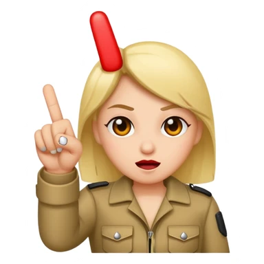 A baddie showing middle finger  sticker