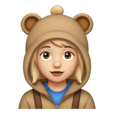 bear ear hat sticker