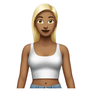 woman in y2k outfit sticker