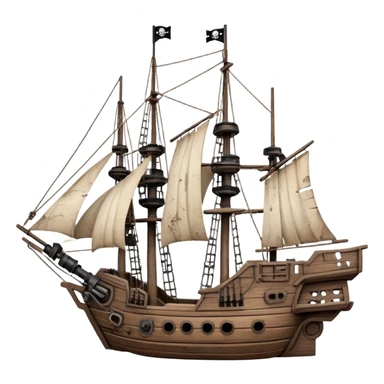 pirate star wars ship sticker