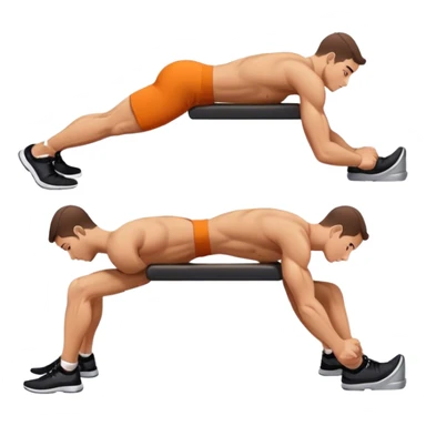 side-view guy weighted glute-bridges sticker