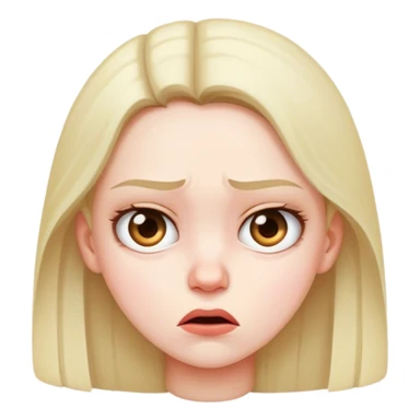 girl annoyed  sticker