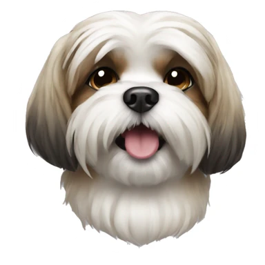 Shitzu dog playiwhiteg  sticker