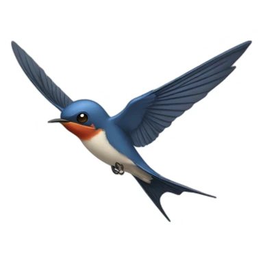 swallows fly swooping sticker