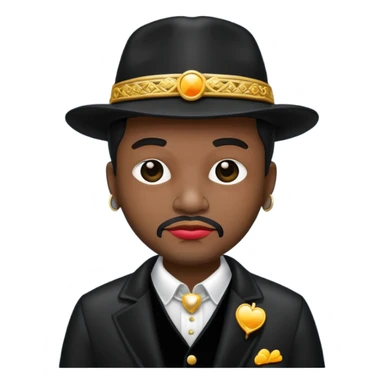 A black pimp sticker