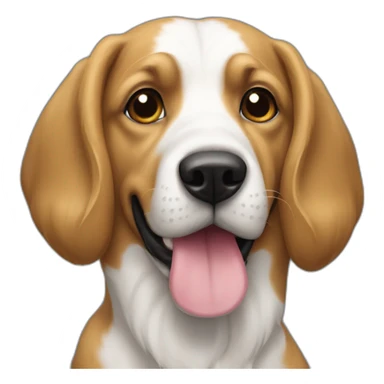 un chien sur un blon sticker