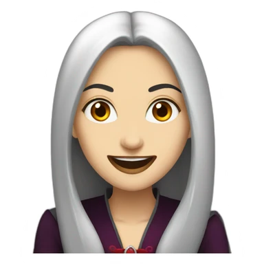 Vampire turkish women smile sticker