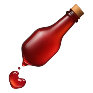 red bottle drop sticker
