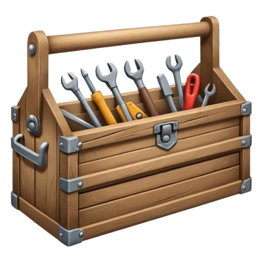 carpenter Toolbox with multiple tools sticker
