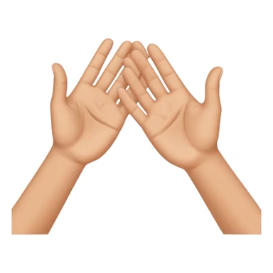 palms clapping another's hand
 sticker