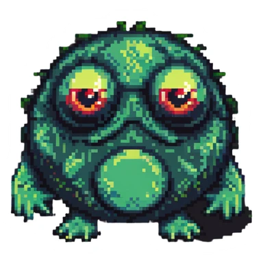 Blob monster with one eye sticker