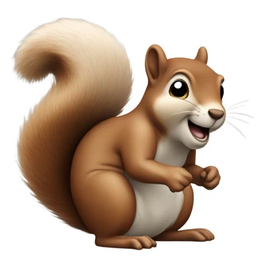 farting squirrel sticker