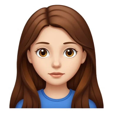 girl hair long and color his hair brawon  sticker