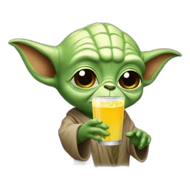 Yoda drink a bear sticker