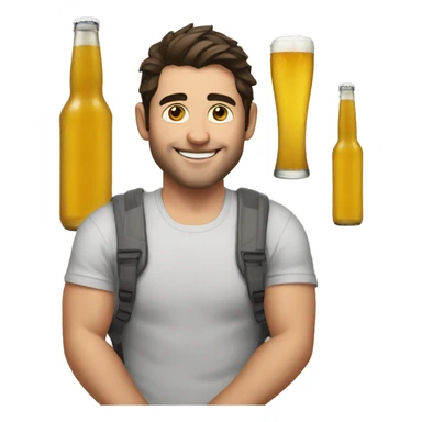 Jordan bardella who drink beer sticker