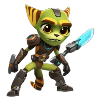 Ratchet & Clank Lombax sticker