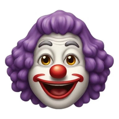 Singe clown sticker