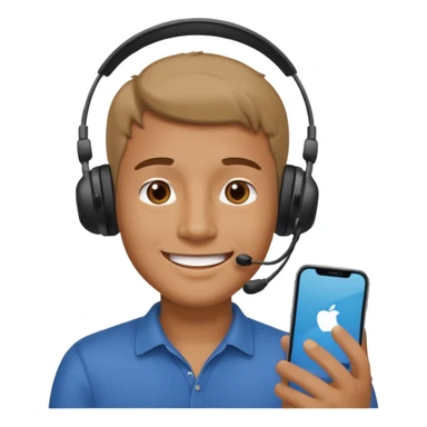 Man doing facetime sticker