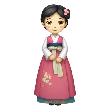 Hanbok dress traditional  sticker