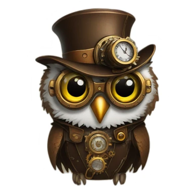 steampunk-owl sticker