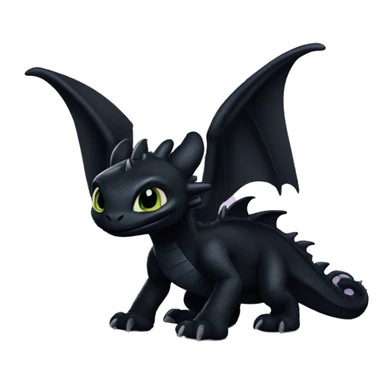 Toothless the Night Fury dragon sticker