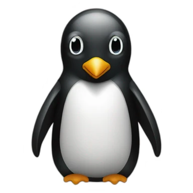 matrix code penguin sticker