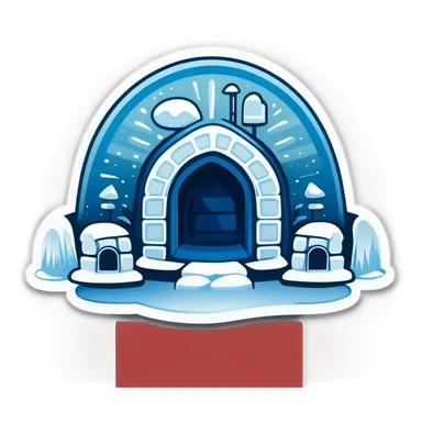 Ice Iglo Hotel sticker