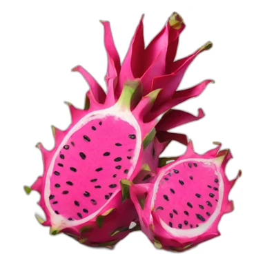 dragonfruit sliced sticker