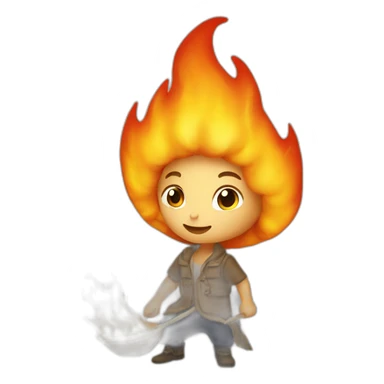 Une petite flamme capuché  sticker
