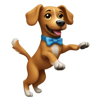dog tap dancing  sticker