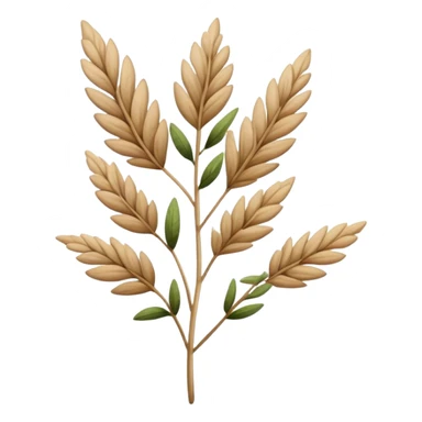 nature hearb beige sticker