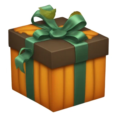 pumpkin gift box sticker