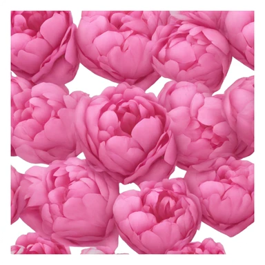 Heart made of pink peonies sticker