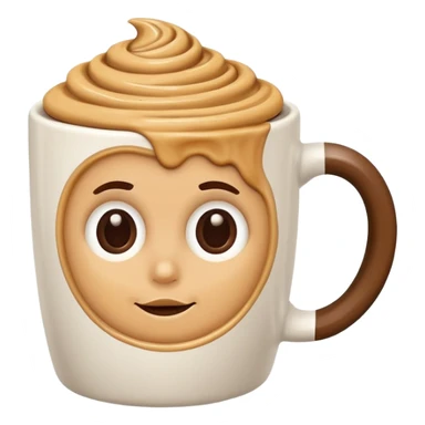 peanut butter as coffee sticker