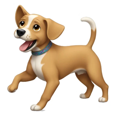 Perro bailando  sticker