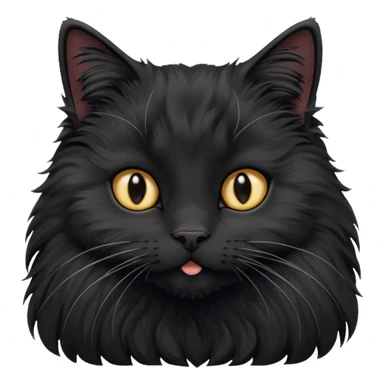 Black fluffy cat goes on holiday to romania sticker