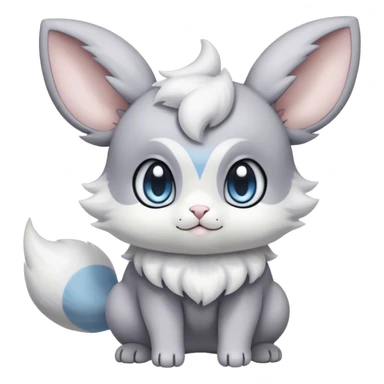Minccino-Espurr-Cinccino-creature-hybrid sticker
