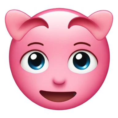 heart eyes emoji but with the hearts on the ears instead of the eyes. sticker